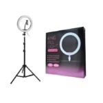 Aro de luz LED de 26 cm con trípode y soporte para celular - Imagen 2