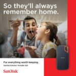 SSD portátil SanDisk Extreme USB 3.2 Gen 2 de 8 TB