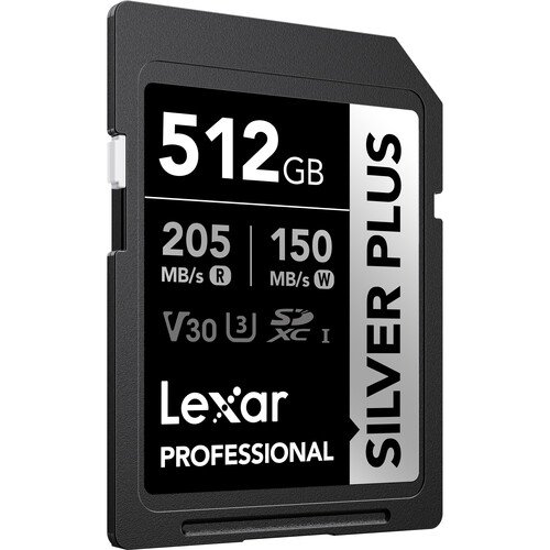 Memoria Lexar SDXC Silver Plus UHS-I V30 512Gb / 205Mbps 2 Lexar SDXC Silver Plus UHS-I V30 512Gb
