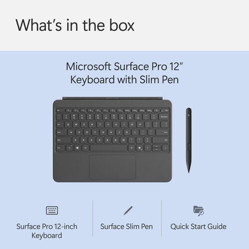 Teclado para Surface Pro de 12" con Slim Pen 2 (Slate) 14 Teclado para Surface Pro de 12