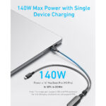 Cable USB-C a USB-C 2 en 1