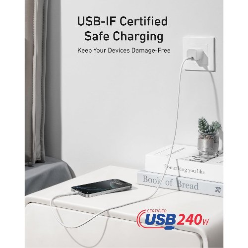 Cable Nano USB C 240w 1.8mts - Anker 6 Cable Nano USB C