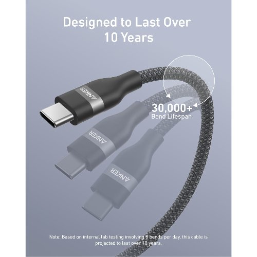 Cable Nano USB C 240w 1.8mts - Anker 9 Cable Nano USB C