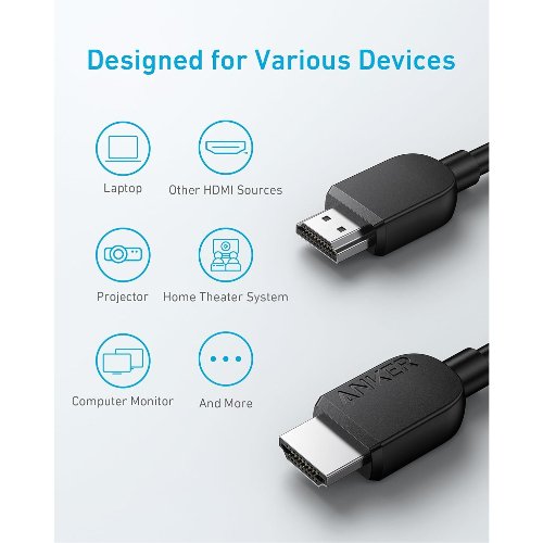 Cable HDMI 8K @60Hz 1mt - Anker 5 Cable HDMI 8K