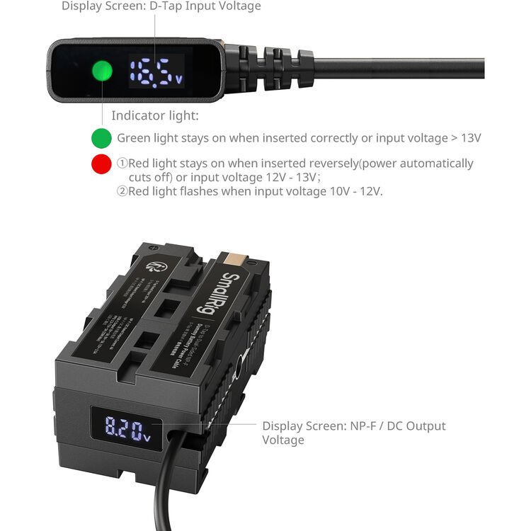 Batería Dummy D-tap a NP-F - SmallRig 4884 4 SmallRig 4884