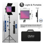 2 luces RGB GVM 850D