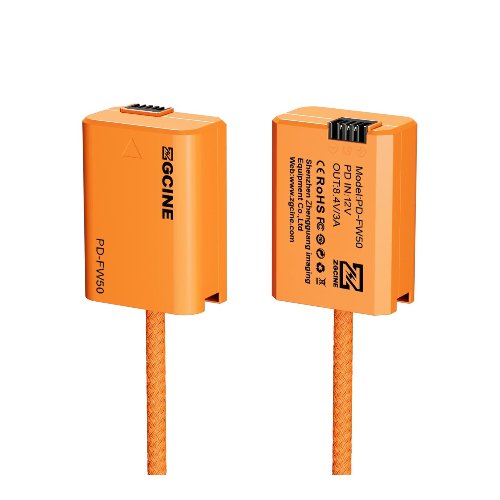 Dummy batería PD-FW50 USB-C a NP-FW50 - ZGCINE 5 Dummy batería PD-FW50