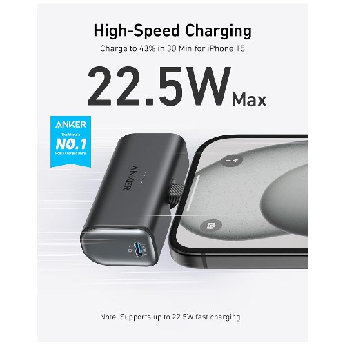 Powerbank Anker Nano USB-C 5000mAh de 22.5W 2 Powerbank Anker Nano