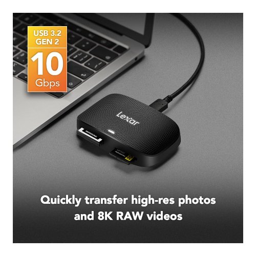 Lector CFexpress tipo B y SD – Lexar LRW520U-RNBNG 4 Lector CFexpress