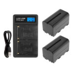 Kit de 2 baterías NP-F970 con cargador doble