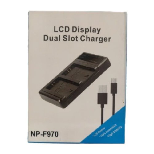 Kit de 2 baterías NP-F970 con cargador doble – Digital 11 Kit de 2 baterías NP-F970 con cargador doble