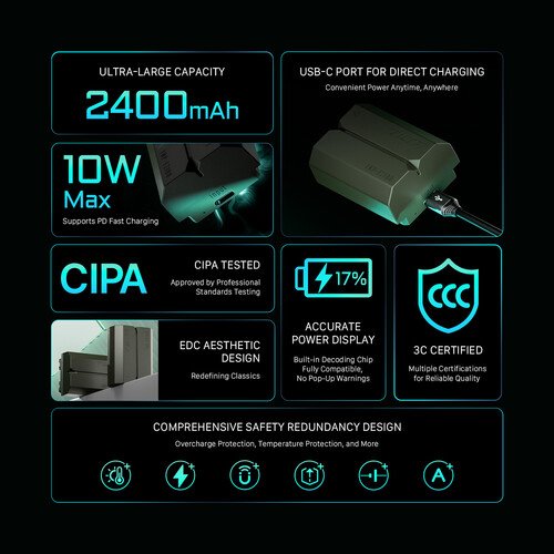 Batería Tilta NP-FZ100 USB-C (2400mAh) 12 Tilta NP-FZ100