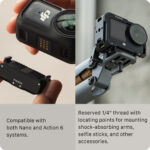 Jaula + base para DJI Osmo Action 6 (Gris)