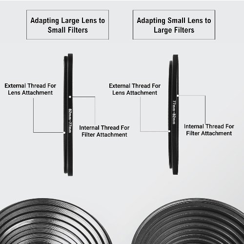 Kit de 18 anillos de filtro - 9 UP y 9 Down 3 Kit de 18 anillos de filtro