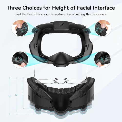Interfaz facial para Meta/Oculus Quest 3 3 Interfaz facial para Meta/Oculus Quest 3