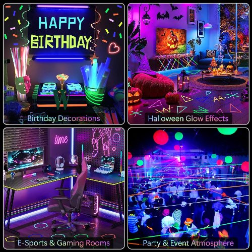 Cinta Gaffer Neón de 6 Colores (1.5cm x 12mts) 6 Cinta Gaffer Neón