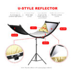 Reflector curvo en U de 60x180cm