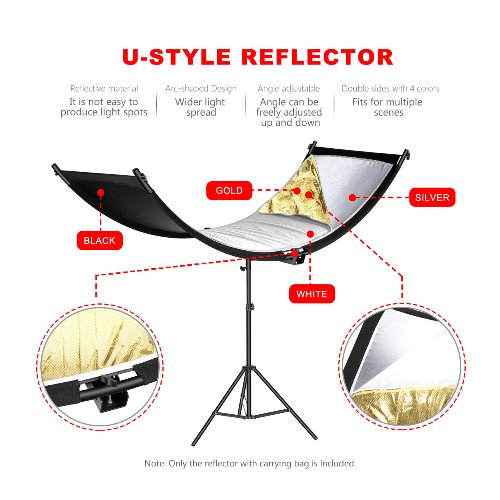 Reflector curvo en U de 60x180cm 2 Reflector curvo en U de 60x180cm