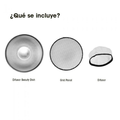 Beauty Dish Plateado (42cm) 9 Beauty Dish