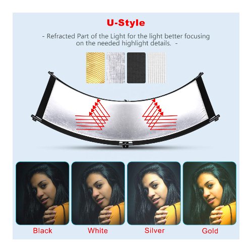 Reflector curvo en U de 60x180cm 3 Reflector curvo en U de 60x180cm