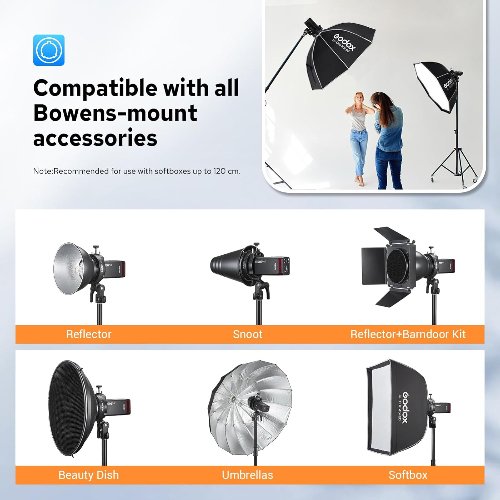 Adaptador para Flashes Godox S3 (Bowens) 11 Godox S3