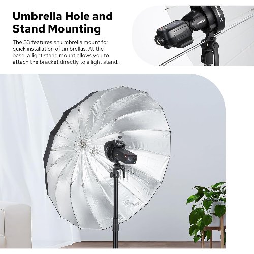 Adaptador para Flashes Godox S3 (Bowens) 13 Godox S3