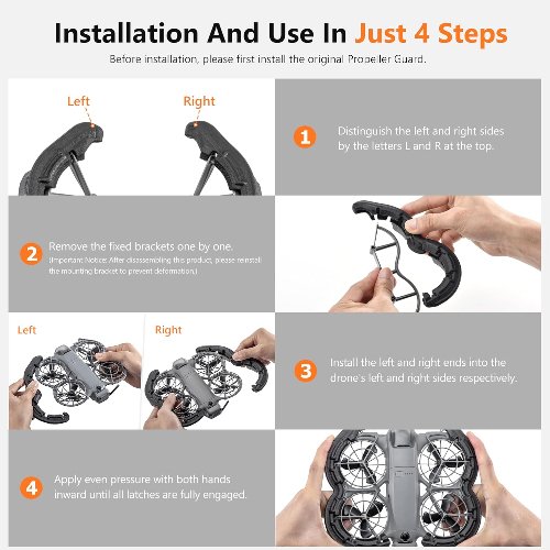 Protector de hélice para DJI Neo 2 - STARTRC 3 Protector de hélice para DJI Neo 2