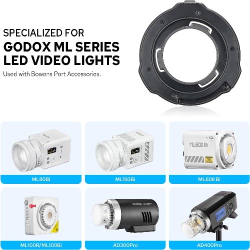Adaptador de montaje Bowens Godox ML-GB 9 Godox ML-GB