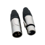 Par de conectores XLR DH Proel Plateado
