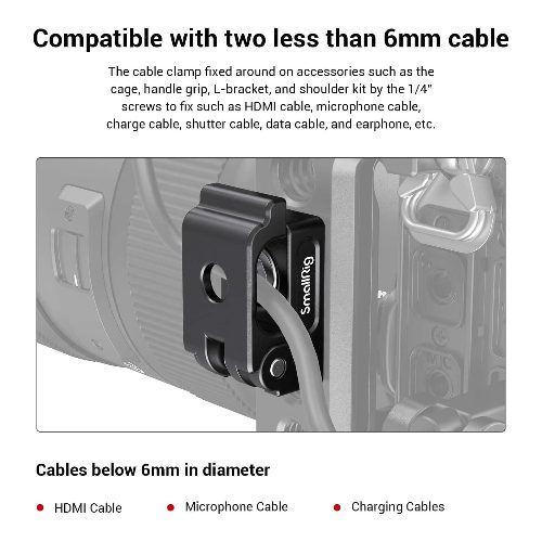 Abrazadera universal de cable - SmallRig MD2418 7 Abrazadera universal de cable