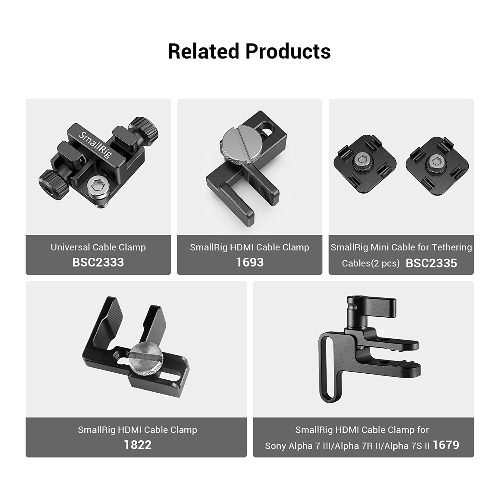 Abrazadera universal de cable - SmallRig MD2418 4 Abrazadera universal de cable