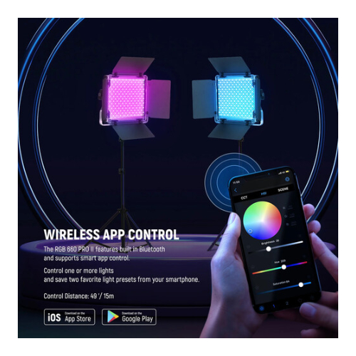 Kit de 2 luces LED RGB Neewer 660 Pro II 3 2 luces LED RGB Neewer 660 Pro II