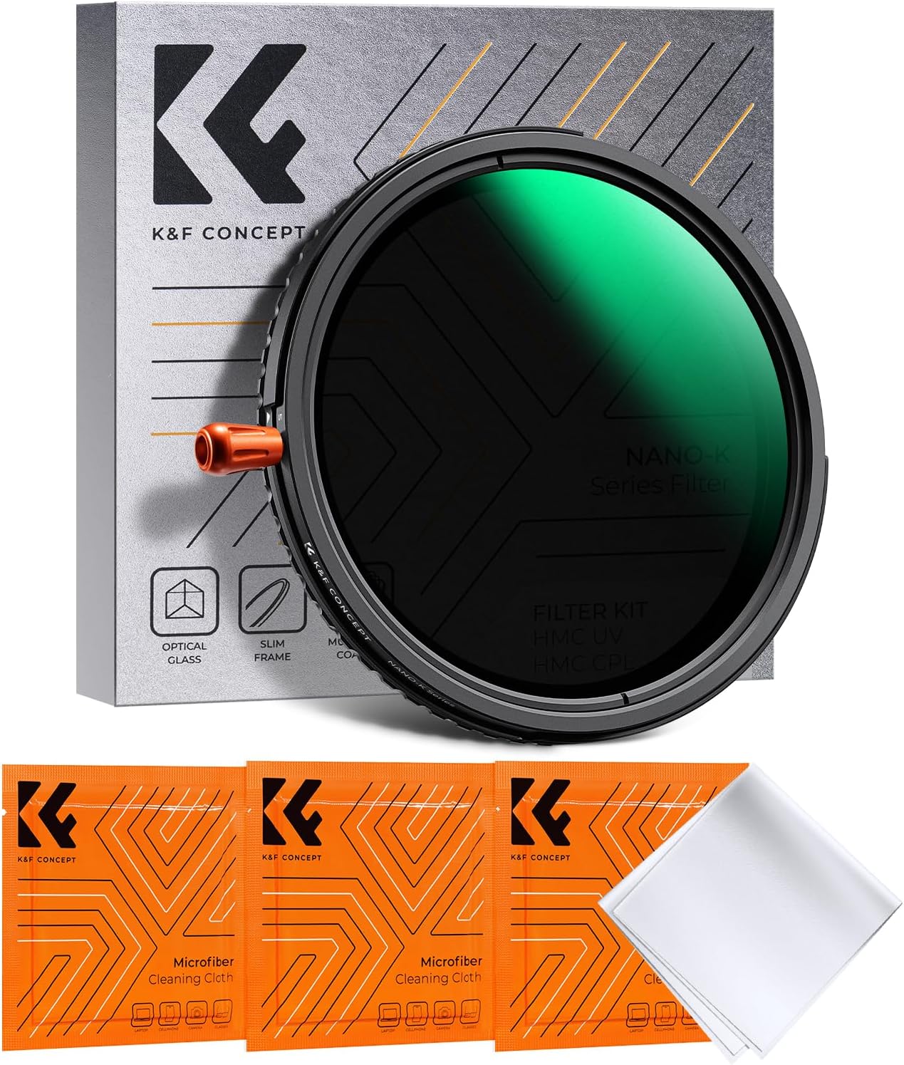 filtro-3-en-1-kf-concept-serie-k-1 Filtro 3 en 1 K&F Concept Serie K Black Promist 1/4, ND variable 2-32 y CPL