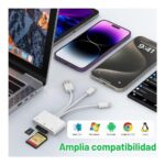 Lector de SD para iPhone USB C-USB A